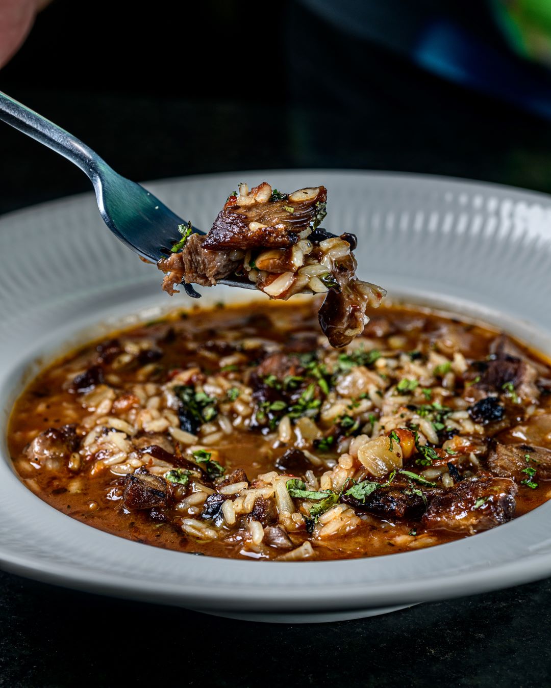 Arroz de Cordeiro com Cogumelos